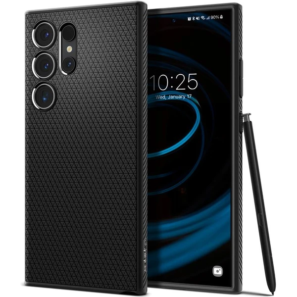 Spigen Liquid Air kryt Samsung Galaxy S24 Ultra matná čierna - Puzdra - Hlavný obrázok