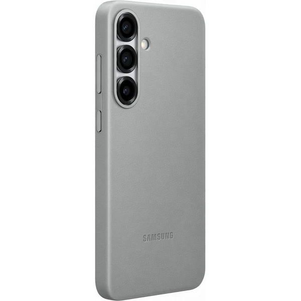 Samsung Kindsuit Case kryt z vegánskej kože Galaxy S25 sivý - Puzdra - Obrázok 9GCC000J01