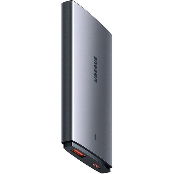 Nabíjačka do siete Baseus GaN5 Pro Ultra Slim USB-C/USB-A 65 W sivá - Nabíjačky - Obrázok 9GGE000L01