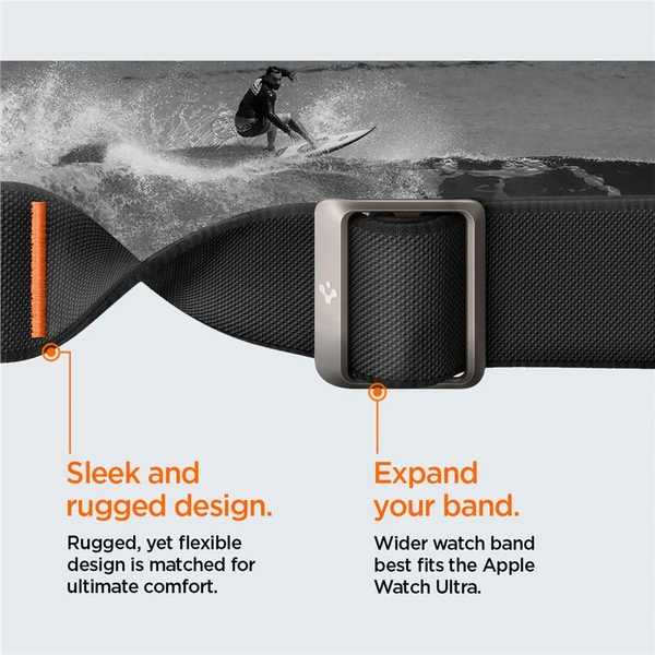 Spigen Lite Fit Ultra remienok Apple Watch 49/46/45/44/42mm čierny - Remienky - Obrázok 9GN2000P01