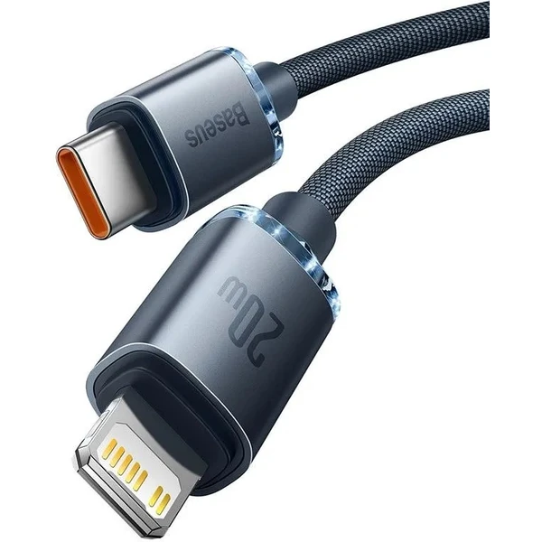 Baseus CAJY000201 Crystal Shine Series Dátový Kábel USB-C - Lightning 20W 1,2m Black - Káble - Obrázok 9HRL100501