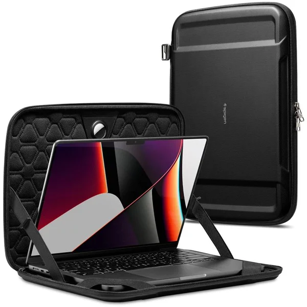 Spigen Rugged Armor Pro púzdro MacBook Pro 14" M4 2024/M3 2023/M2 2023/M1 2021 čierne - Puzdra - Hlavný obrázok