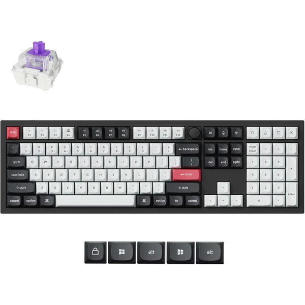 Keychron Q6 HE herná klávesnica (US) čierna - Klávesnice - Hlavný obrázok