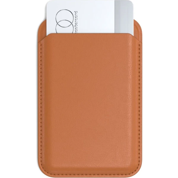 Satechi MagSafe stojanček/peňaženka z vegánskej kože pre iPhone 12/13/14/15 - všetky modely oranžová - Stojany - Obrázok 9J00000J01