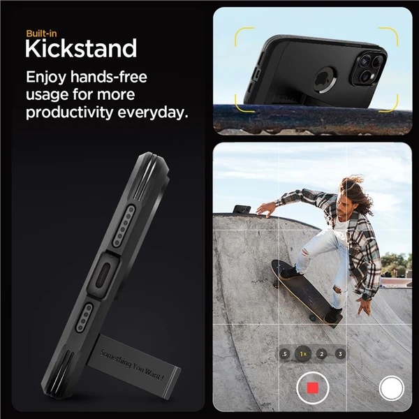 Spigen Tough Armor MagFit kryt iPhone 15 Pro Max čierny - Puzdra - Obrázok 9K09000601