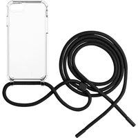 FIXED Pure Neck kryt s čiernou šnúrkou na krk pre Apple iPhone 7/8/SE (2020/2022) - Puzdra
