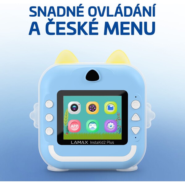 LAMAX InstaKid2 AI Plus detský fotoaparát modrý - Fotoaparáty - Obrázok 9KSL000K01