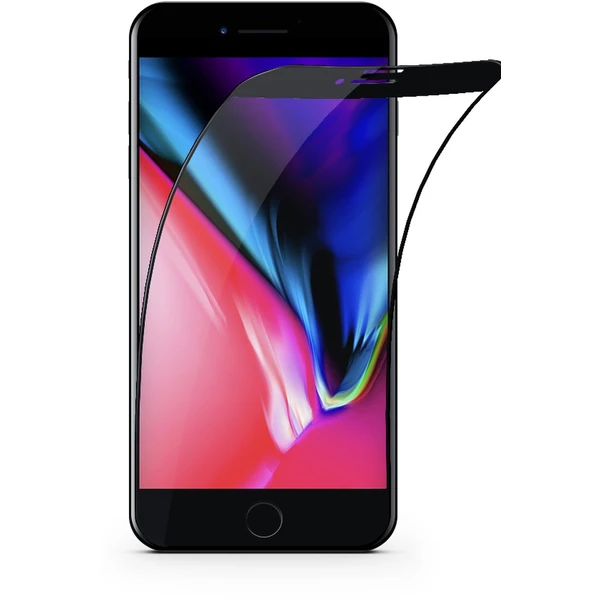 iWant FlexiGlass 3D tvrdené sklo / tvrdosť 9H Apple iPhone SE/7/8 čierne - Ochranné fólie a sklo - Hlavný obrázok
