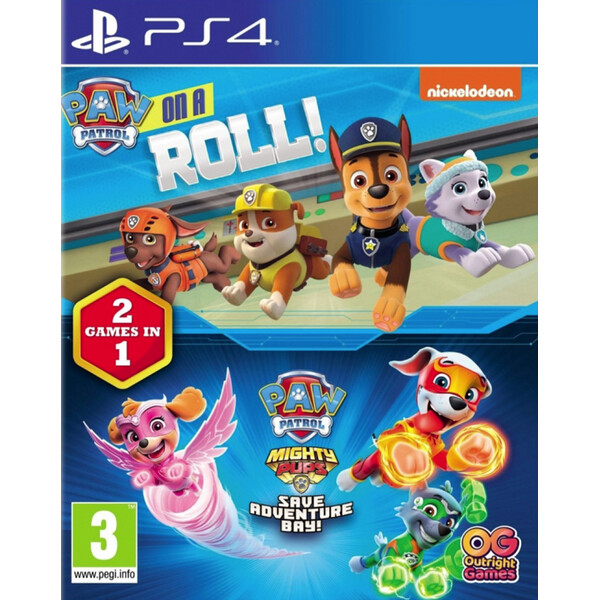 Paw Patrol: On A Roll + Mighty Pups Save Adventure Bay (PS4)