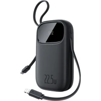 Baseus EnerFill FC31 Qpow 3 10000mAh powerbanka, 22,5 W, s káblom USB-C a Lightning čierna - Powerbanky