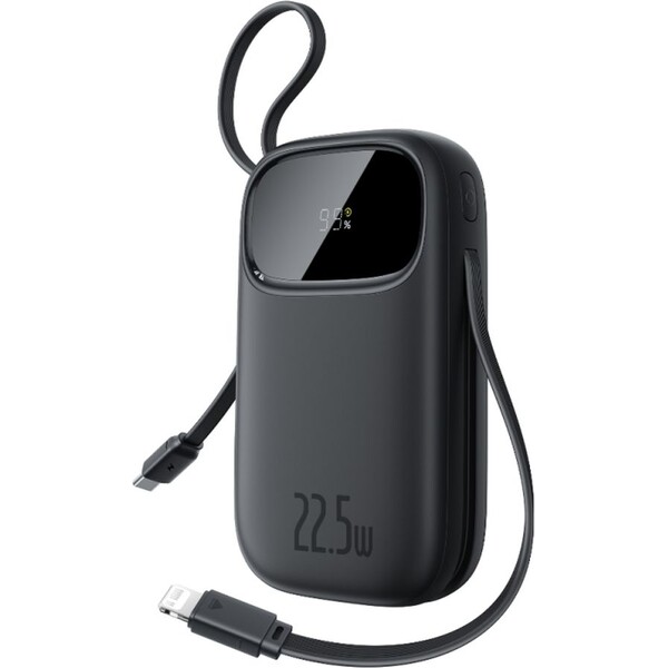 E-shop Baseus EnerFill FC31 Qpow 3 10000mAh powerbanka, 22,5 W, s káblom USB-C a Lightning čierna