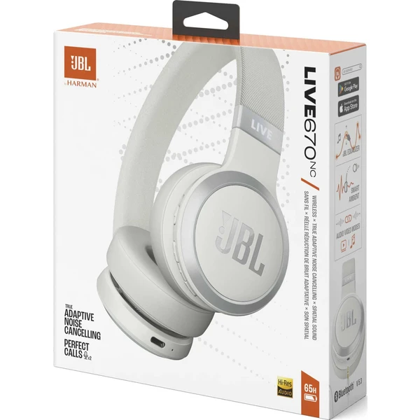 JBL Live 670NC biela - Slúchadlá - Obrázok 9N20000N01
