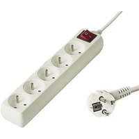 PremiumCord Predlžovací prívod 230V 7m 5z.+vypínač - Zásuvky