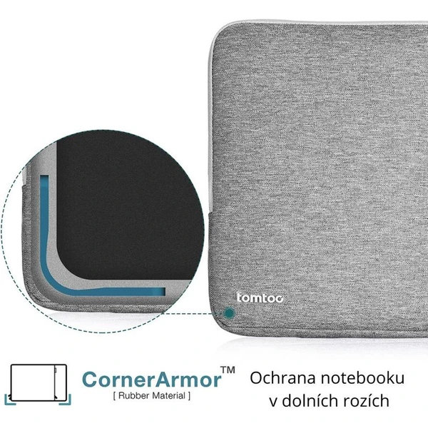 tomtoc Sleeve 14" MacBook Pro tmavo šedá - Tašky - Obrázok 9O9H000K01