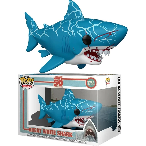 Funko POP! #1754 Filmy: Jaws S3 - Great White Shark (Retro) (Super size) 15 cm - Funko POP! - Hlavný obrázok