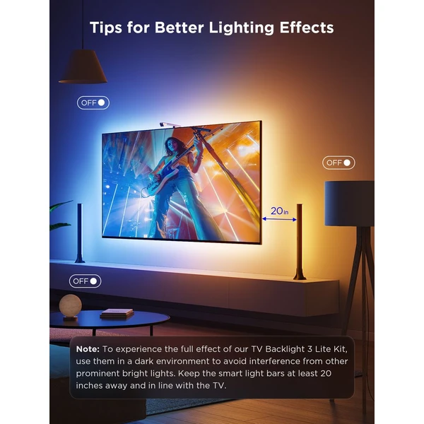 Govee TV Backlight 3 Kit Smart sada LED podsvietenie - Inteligentné osvetlenie - Obrázok 9PKK000K01