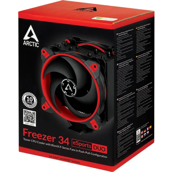 Arctic Freezer 34 eSports DUO, červená - Chladiče - Obrázok 9Q0LF00101