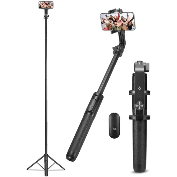 Spigen Tripod Selfie Stick (longer version) čierny - Držiaky - Hlavný obrázok
