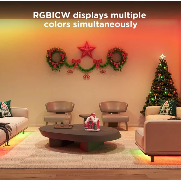 Govee WiFi RGBICW Smart PRE LED pásik 5m MATTER - extra odolný - LED pásy - Obrázok 9QKK000K01