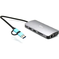 i-tec USB 3.0 USB-C/TB3 3x Display Metal Nano Dock with LAN + - Dokovacie stanice