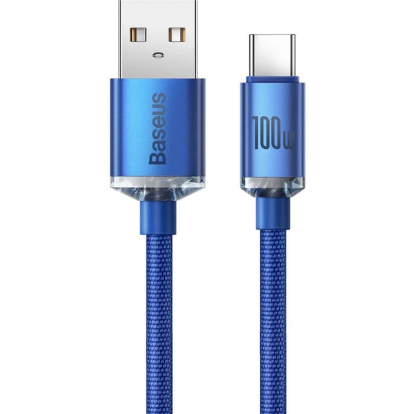 Baseus CAJY000503 Crystal Shine Series Dátový Kábel USB - USB-C 100W 2m Blue - Káble - Obrázok 9RRL100501