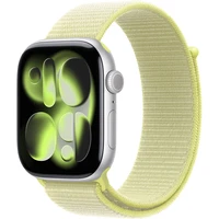 Apple Watch 49/46/45/44mm neónovo žltý prevliekací športový remienok - Remienky