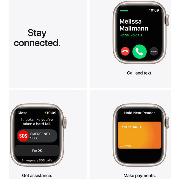 Apple Watch Series 7 Cellular 41mm hliník (Kategória B) - Inteligentné hodinky - Obrázok 9TZZ000501