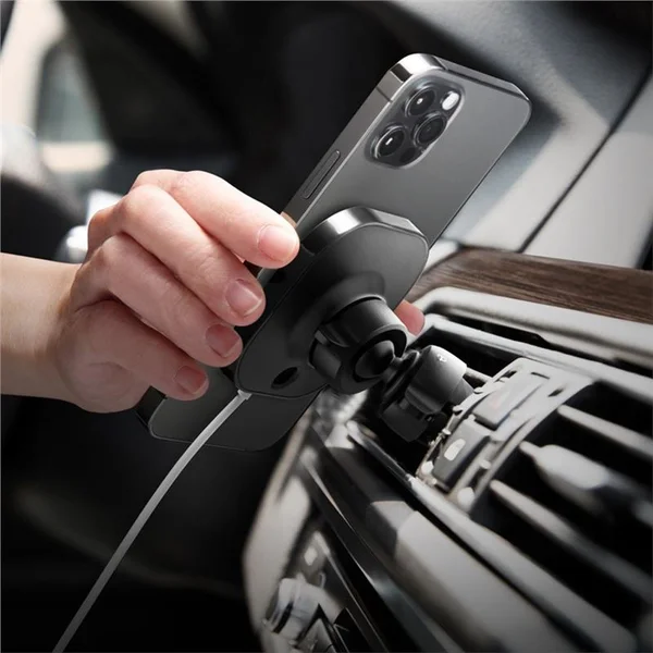 Spigen MagFit Car Mount pre nabíjačku MagSafe čierny - Držiaky - Obrázok 9UFHF00101