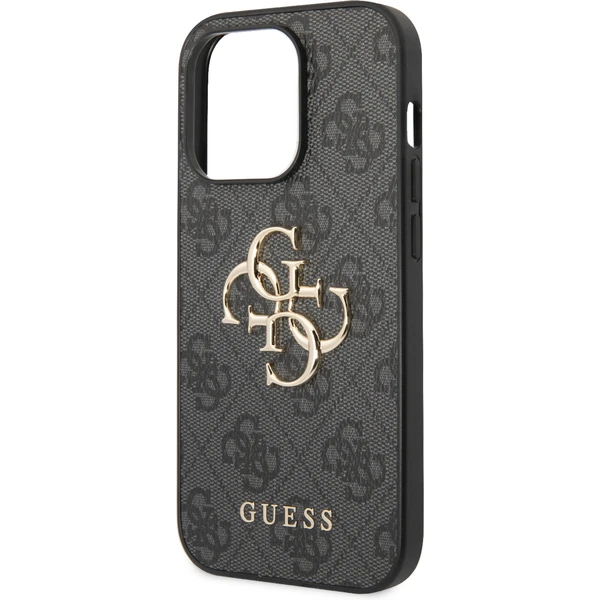 Guess PU 4G Metal Logo kryt iPhone 15 Pro Max sivý - Puzdra - Obrázok 9UK8000601