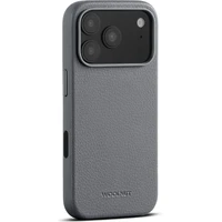 Woolnut MagSafe kožený kryt iPhone 17 Pro sivý - Puzdra