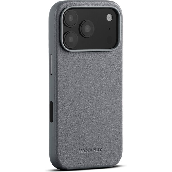 E-shop Woolnut MagSafe kožený kryt iPhone 17 Pro sivý
