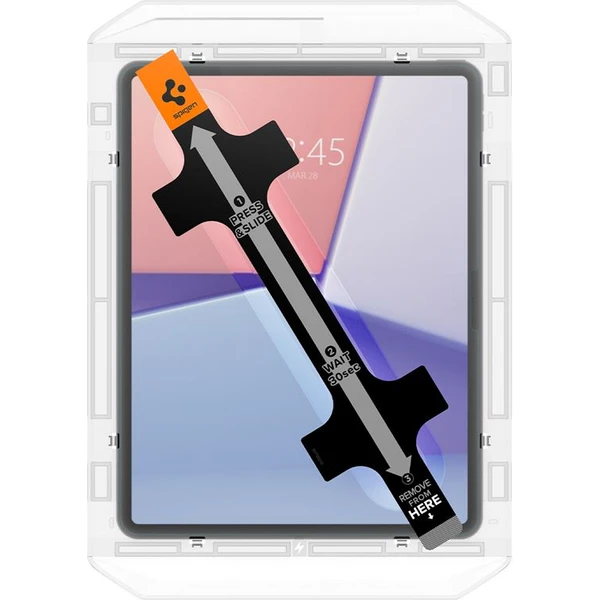 Spigen Glass tR EZ Fit tvrdené sklo iPad Air 13" (2024/2025/2026) - Ochranné fólie a sklo - Obrázok 9V76000N01