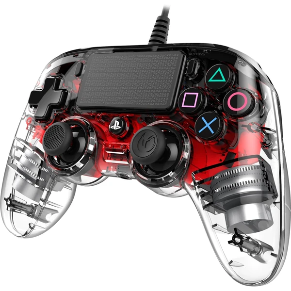 Nacon Gamepad Compact Controller Clear Red (PS4) - Herné ovládače - Obrázok 9VOH100201