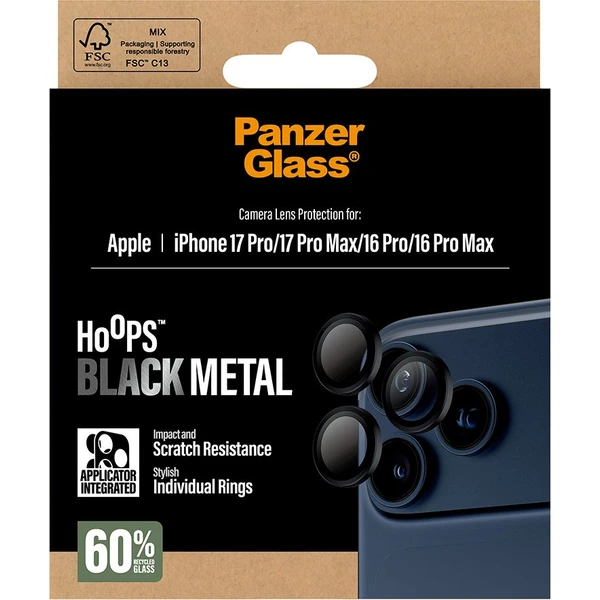 PanzerGlass® Hoops skla Apple iPhone 17 Pro/16 Pro/15 Pro/17 Pro Max/16 Pro Max/15 Pro Max čierne - Ochranné fólie a sklo - Obrázok 9WEH000K01