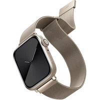 UNIQ Dante oceľový remienok Apple Watch 45/44/42mm starlight - Remienky