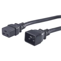PremiumCord IEC C19/IEC C20 napájací predlžovací kábel 230V 3m čierny - Káble a redukcie