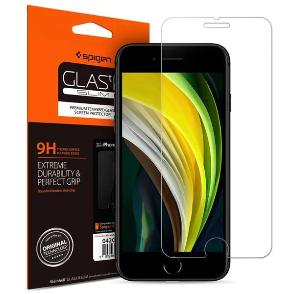 Spigen Glas tR Slim HD tvrdené sklo iPhone SE (2022/2020)/8/7 - Ochranné fólie a sklo - Hlavný obrázok