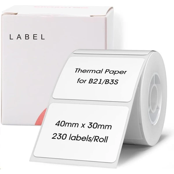 Niimbot štítky R 40x30mm 230ks pre B21, B3S, B1 biele - Pásky pre štítkovače - Obrázok 9XR0000N01