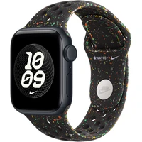 Apple Watch 41/40/38mm Midnight Black športový remienok Nike M/L - Remienky