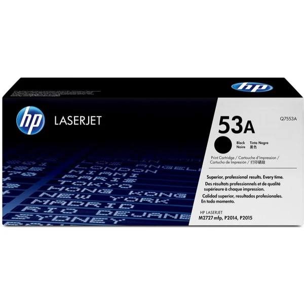 HP Q7553A č. 53A Čierna originálna - Tonery - Hlavný obrázok