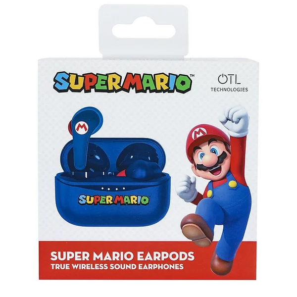 OTL bezdrôtové slúchadlá TWS s motívom Super Mario modrá - Slúchadlá - Obrázok 9YHB300401