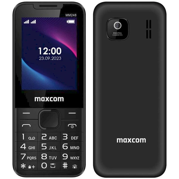 MaxCom MM248 čierny - Mobilné telefóny - Hlavný obrázok