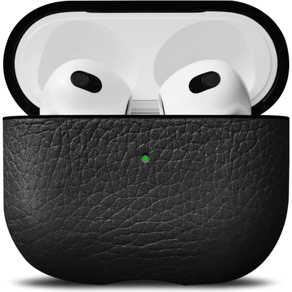 Woolnut kožené púzdro pre AirPods 3. generácie čierne - Puzdra - Hlavný obrázok