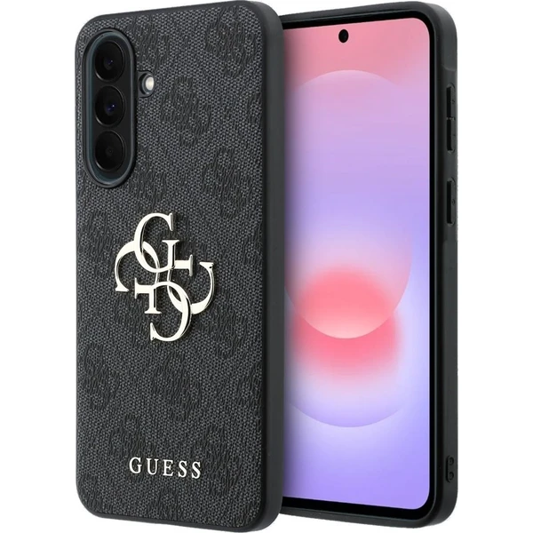 Guess PU 4G Metal Logo kryt Samsung Galaxy A37 šedý - Puzdra - Hlavný obrázok
