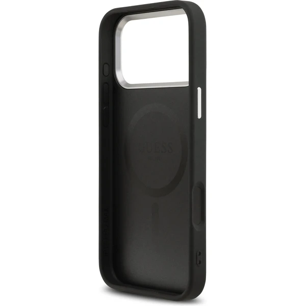 Guess PU Leather Triangle Logo MagSafe kryt iPhone 17 Pro Max čierny - Puzdra - Obrázok 9a28f0ad5a2e4c6cb85b0e901d9d222e