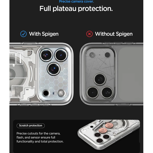 Spigen Ultra Hybrid MagSafe kryt iPhone 18 Pro/17 Pro zero one natural titanium - Puzdra - Obrázok 9a4091e99af845b799150a343739a40e