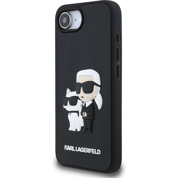 Karl Lagerfeld 3D Rubber Karl a Choupette kryt iPhone 17e/16e čierny - Puzdra - Obrázok 9a414abf1c47496e8cbb029f9bea1664