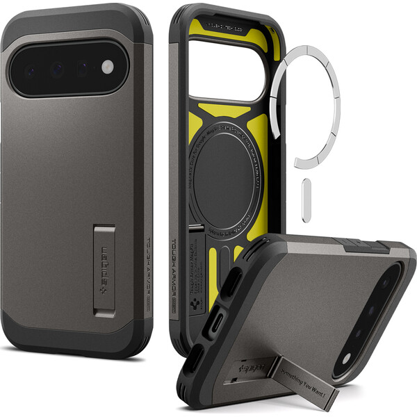Spigen Tough Armor MagSafe, gunmetal - Google Pixel 11 - Puzdra - Obrázok 9a734cf01e7f4acd95b1eb39e5e3be74