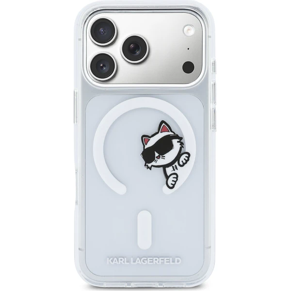 Karl Lagerfeld IML Choupette Peekaboo MagSafe kryt iPhone 17 Pro priehľadný - Puzdra - Obrázok 9ab73181c49d4d92a86448ae3a2c76f5