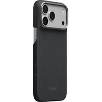 Pitaka Edge Case Argyle MagSafe kryt iPhone 18 Pro Max Lava Black - Puzdra